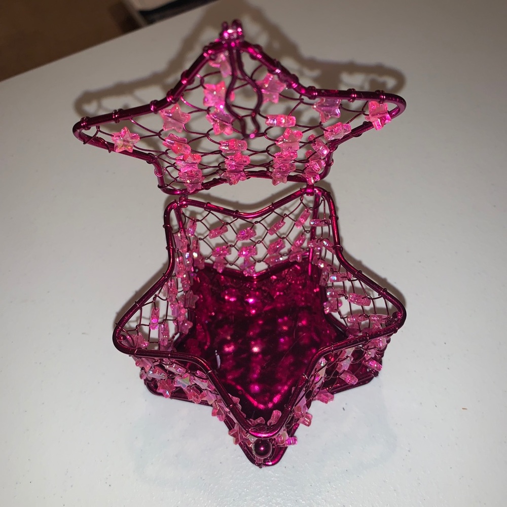 Pink star jewelry holder ⭐️